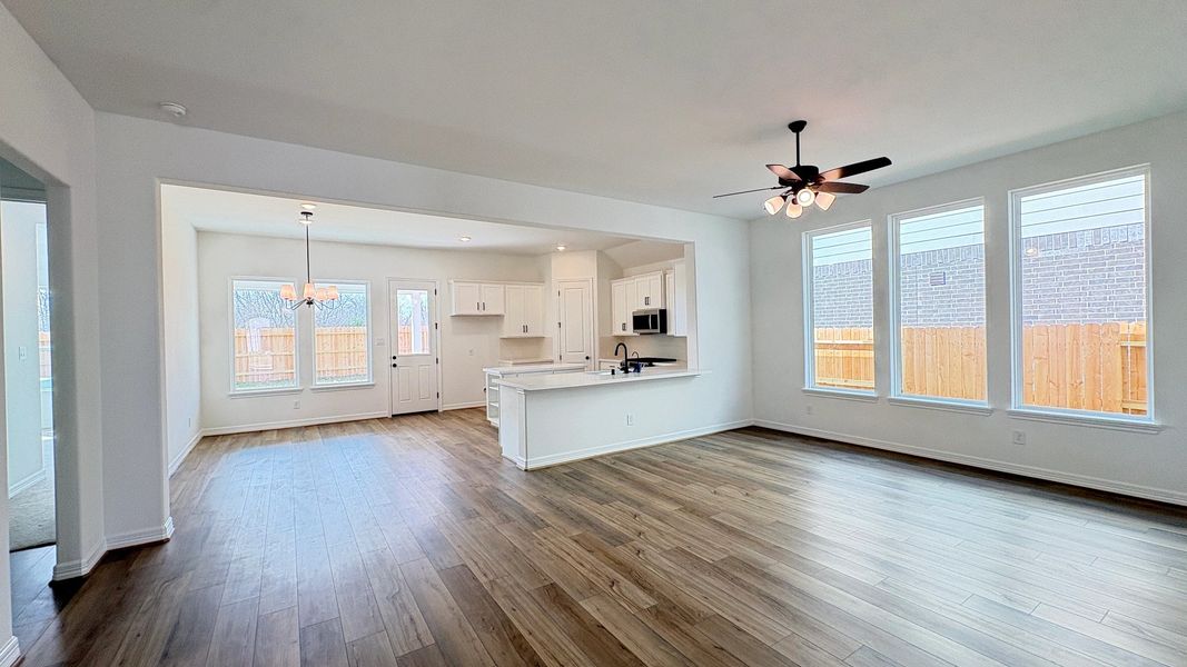 Progress Photo - Family room overlooking kitchen