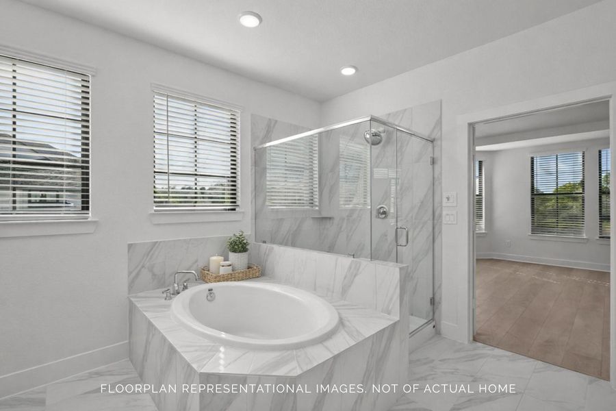 Furnished interior view inside a new home in Lone Star Landing, Montgomery (Image 12).