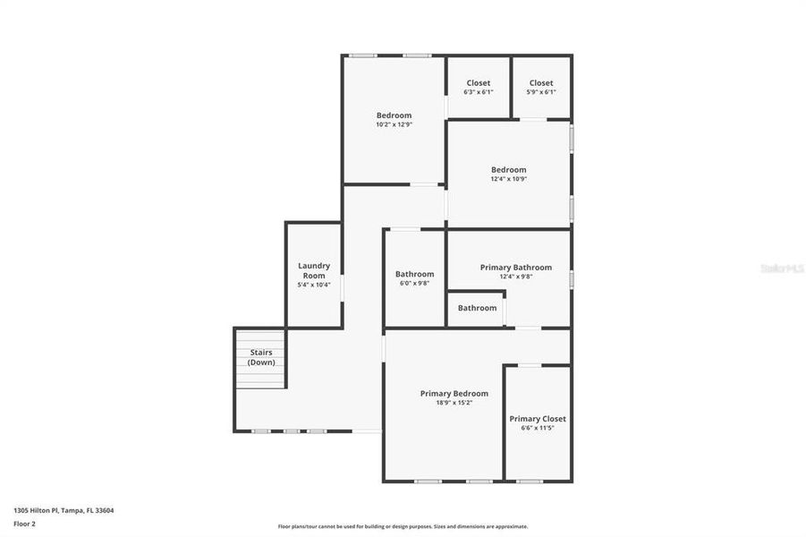2D floor plan layout of this home in , Tampa, FL (Image 48).