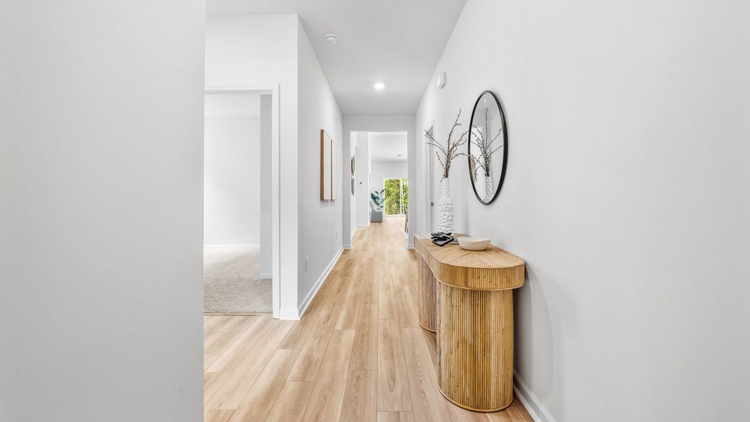 Representative furnished interior of a home built from the Chelsea by DRB Homes in Bluffs at Sun Colony, Longs (Image 6).