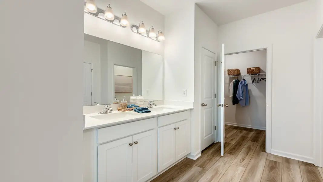 Representative furnished interior of a home built from the Avondale by DRB Homes in Cottages of Bearwood, Mount Pleasant (Image 25).