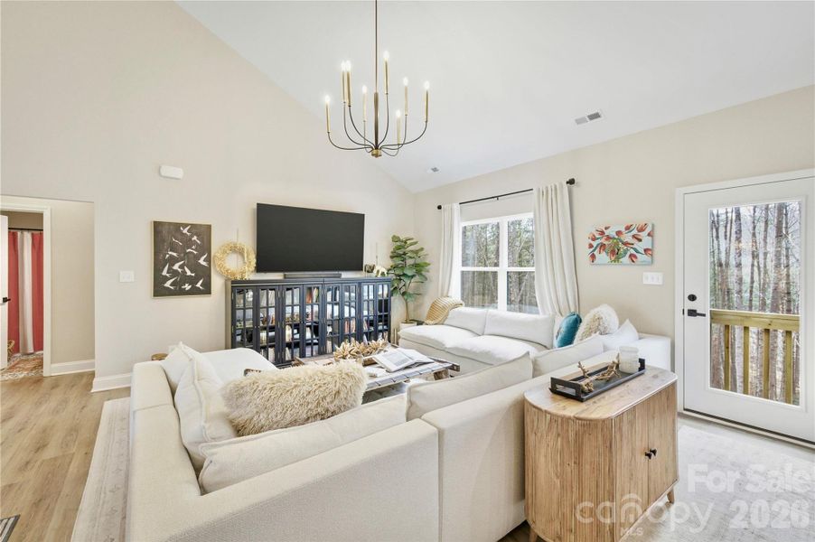 Furnished interior view inside a new home in , Lenoir (Image 12).