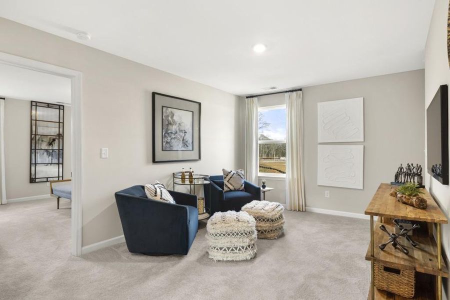 Furnished interior view inside a new home in Heritage Point, Hampton (Image 16). Furnished interior view inside a new home in Heritage Point, Hampton (Image 16).