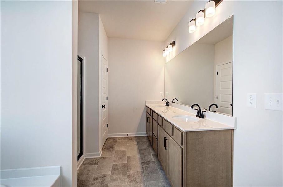 Furnished interior view inside a new home in , Cartersville (Image 30).