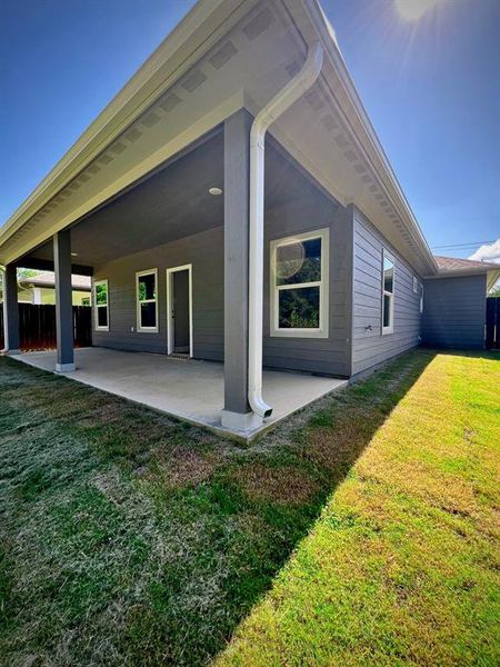 Exterior details and patio area of a home in , Greenville (Image 4). Exterior details and patio area of a home in , Greenville (Image 4).