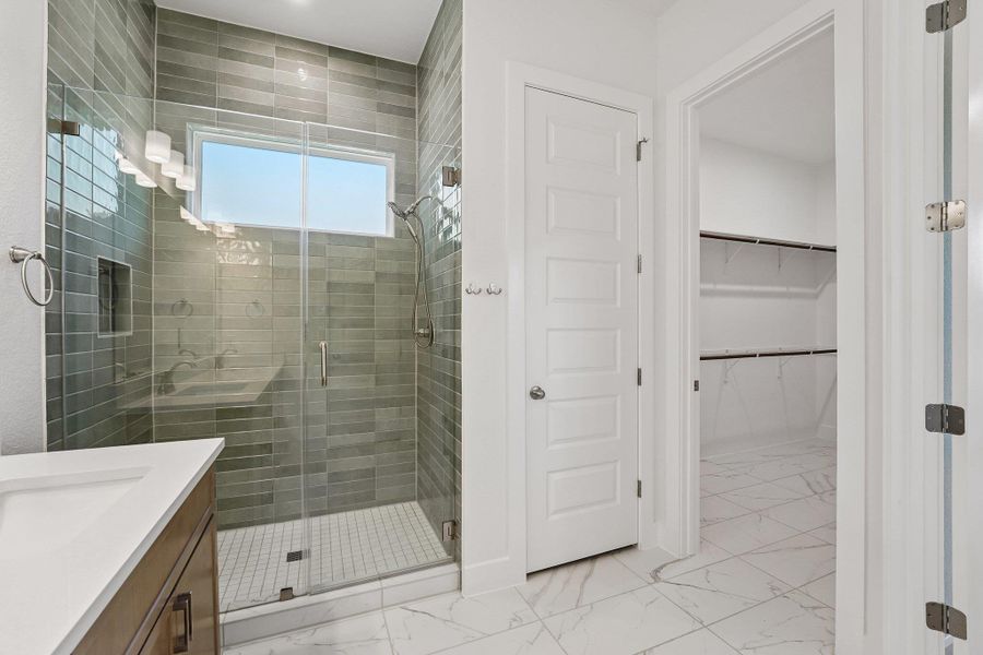 Furnished interior view inside a new home in Persimmon, Buda (Image 6).