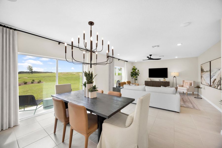 Representative furnished interior of a home built from the Finn by Risewell Homes in Eagletail Landings, Howey-in-the-Hills (Image 4).
