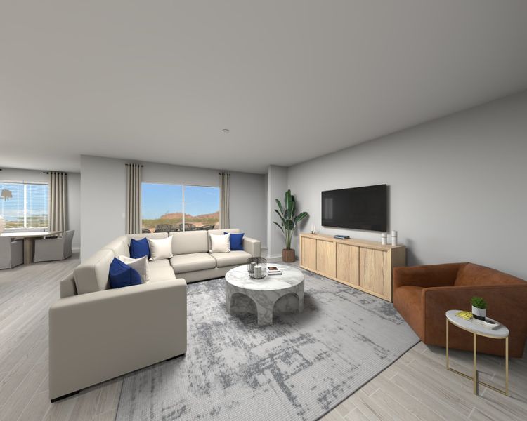 Furnished interior view inside a new home in Naranja Trails, Oro Valley (Image 3).