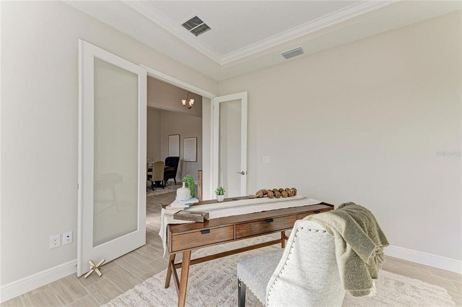 Furnished interior view inside a new home in Triple Creek, Riverview (Image 3). Furnished interior view inside a new home in Triple Creek, Riverview (Image 3).