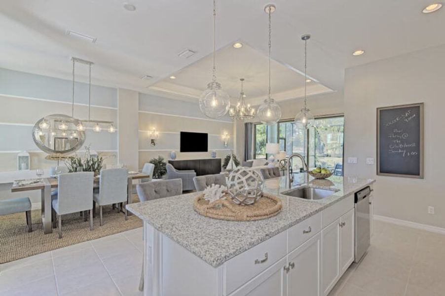 Representative furnished interior of a home built from the Harbour by Medallion Home in The Willows, Parrish (Image 8).