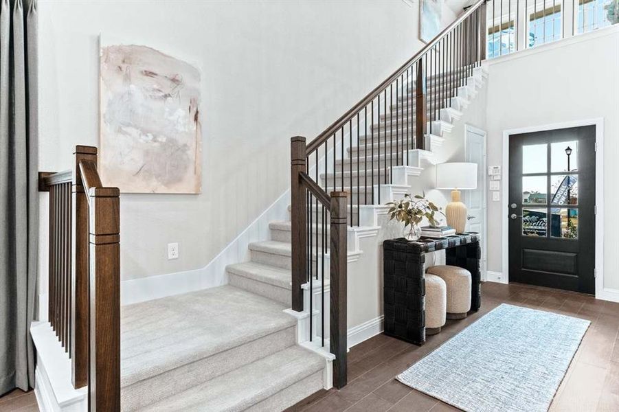 Furnished interior view inside a new home in Walden Pond West, Forney (Image 4).