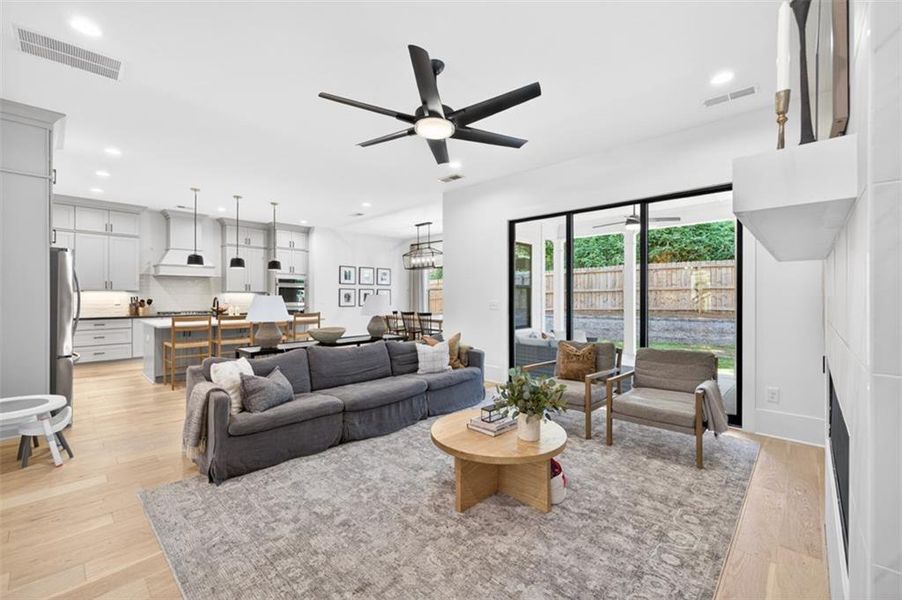 Furnished interior view inside a new home in Town Farms, Peachtree Corners (Image 56).
