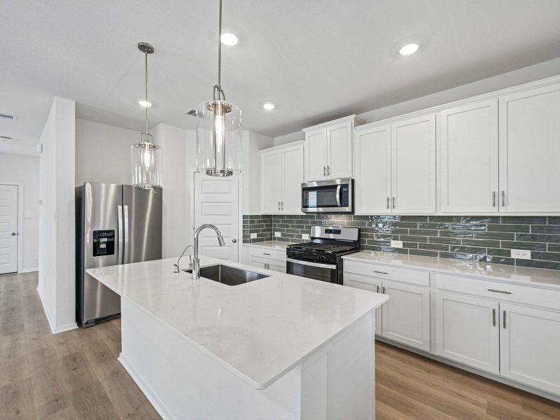 Furnished interior view inside a new home in Pinewood Trails - City Series, Atascocita (Image 18).