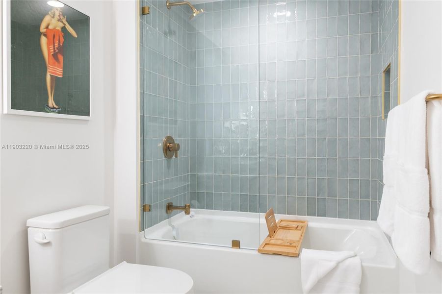 Furnished interior view inside a new home in , Miami (Image 11).