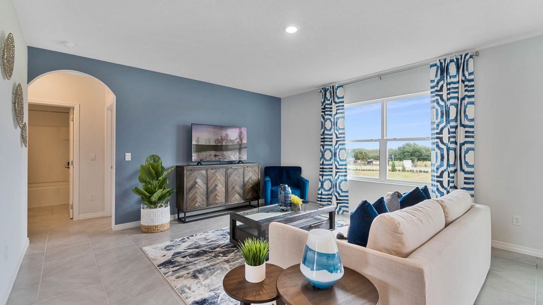 Furnished interior view inside a new home in Harmony at Lake Eloise, Winter Haven (Image 8).