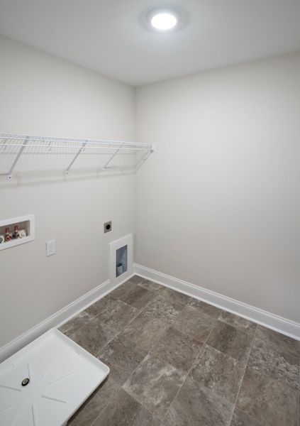 Representative unfurnished interior of a home built from the The Calle by Cothran Homes in Holly Ridge, Greenville (Image 26). Representative unfurnished interior of a home built from the The Calle by Cothran Homes in Holly Ridge, Greenville (Image 26).