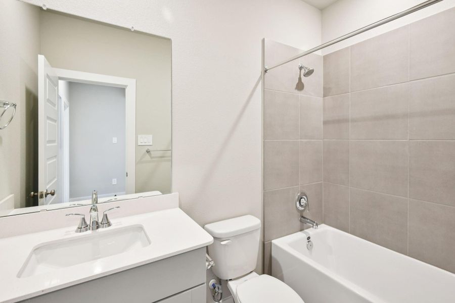 Photo is not of the actual home, but is an inspirational photo of builder’s model home and may depict options, furnishings, and/or decorator features that are not included