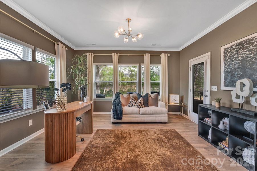 Furnished interior view inside a new home in , Monroe (Image 17).