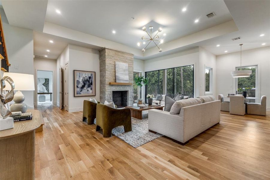Furnished interior view inside a new home in , Dallas (Image 10).