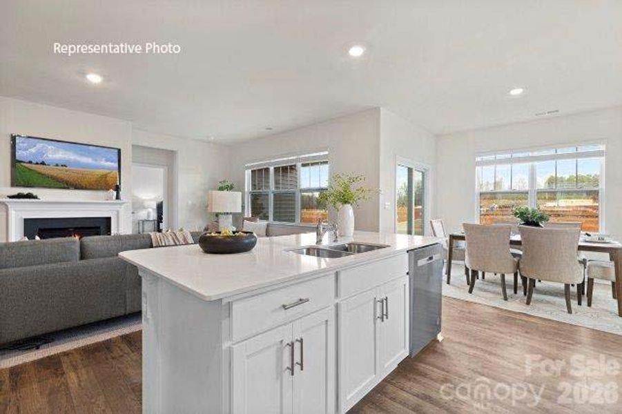 Furnished interior view inside a new home in Shepherd's Farm, Mooresville (Image 9).