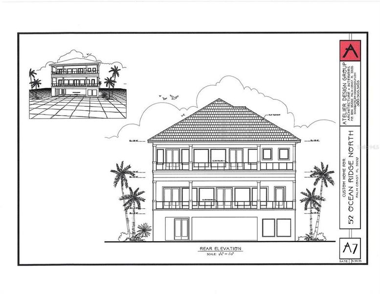 Exterior rendering of this home design in , Palm Coast, FL (Image 3).