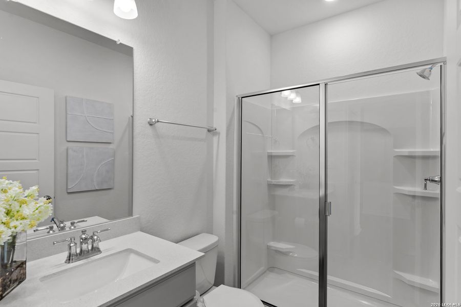 Furnished interior view inside a new home in Nopal Valley, San Antonio (Image 10).