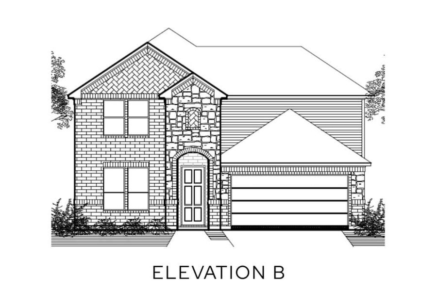Representative rendering of the exterior for the The Commerce by Lillian Custom Homes (Image 4).
