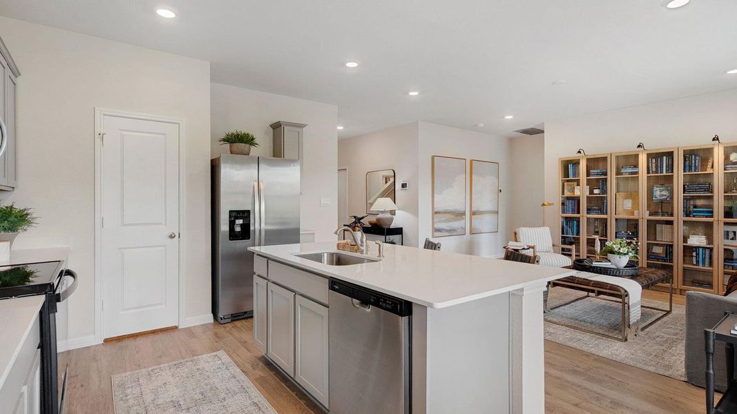 Furnished interior view inside a new home in Thunder Rock, Marble Falls (Image 17).