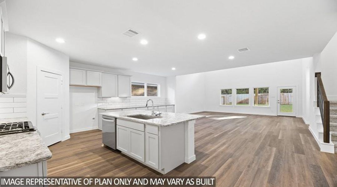Furnished interior view inside a new home in Hills of Westlake, Conroe (Image 7).