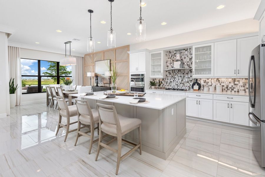 Representative furnished interior of a home built from the Bellagio II by GL Homes in Valencia Vista at Riverland, Port St. Lucie (Image 4).