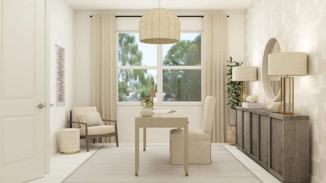 Furnished interior view inside a new home in , The Acreage (Image 14).