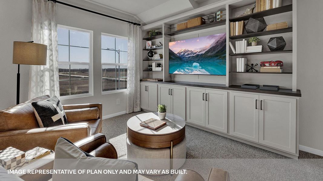 Furnished interior view inside a new home in Whisper South, San Marcos (Image 9).