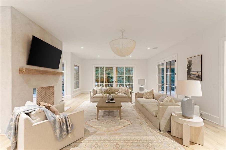 Furnished interior view inside a new home in , Dawsonville (Image 54).