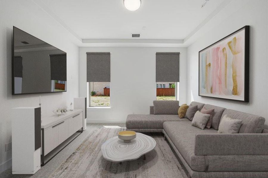 Furnished interior view inside a new home in Hillside Village, Celina (Image 14).