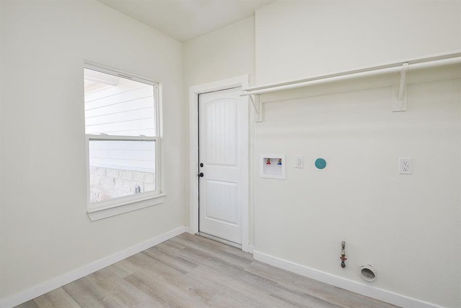 In-House Utility Room with Gas Dryer Connections