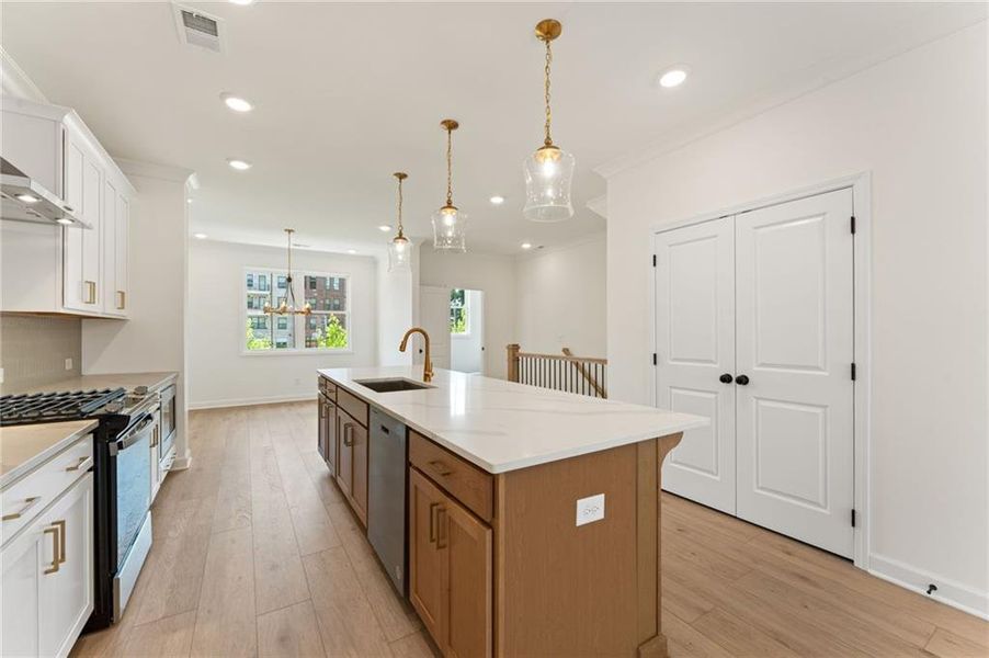 Furnished interior view inside a new home in Townes at South Main, Kennesaw (Image 7).
