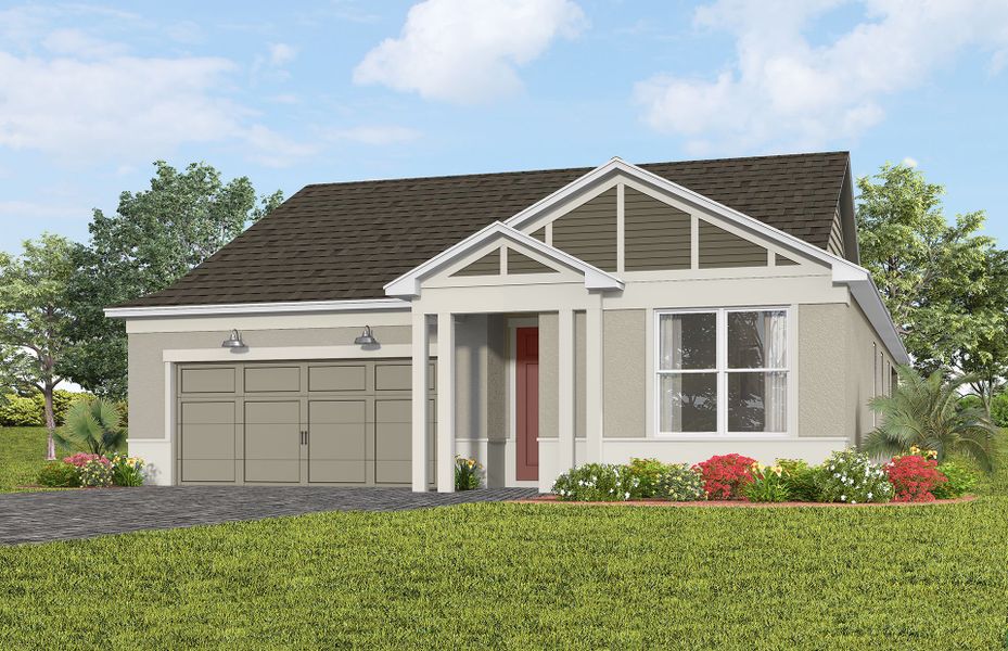 Representative exterior photo of a completed home built from the Cardinal by Pulte Homes in Lakehaven Estates, Clermont, FL (Image 14).