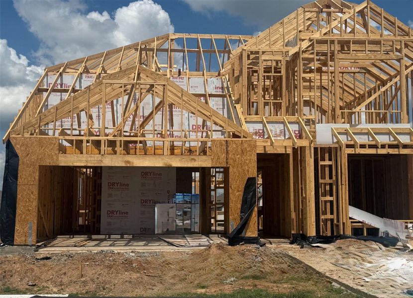 Actual progress of your home.