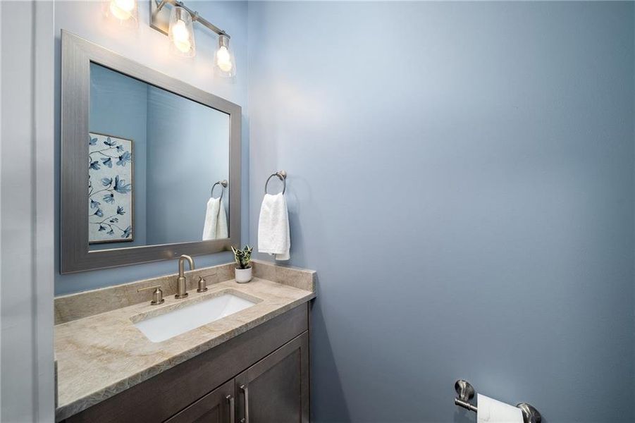 Furnished interior view inside a new home in Manning on the Square, Alpharetta (Image 5).