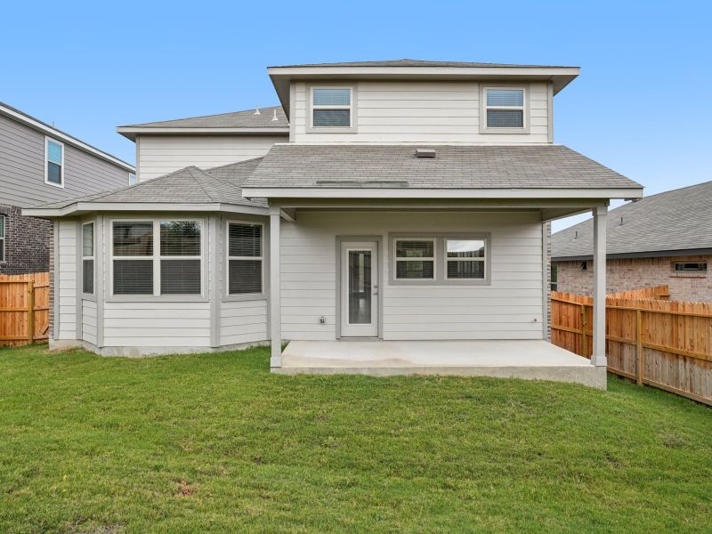 Back elevation C of the Medina in a Meritage Homes community. Back elevation C of the Medina in a Meritage Homes community.