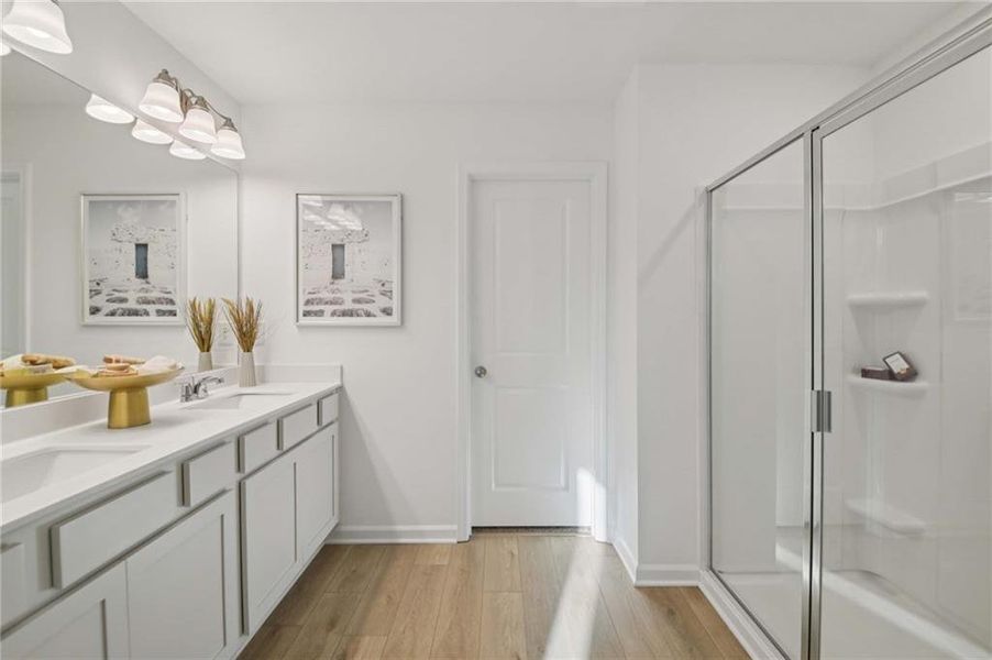 Furnished interior view inside a new home in , Locust Grove (Image 15).