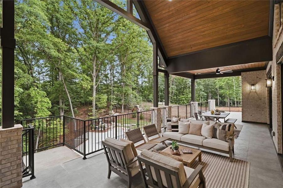 Exterior details and patio area of a home in , Alpharetta (Image 44). Exterior details and patio area of a home in , Alpharetta (Image 44).