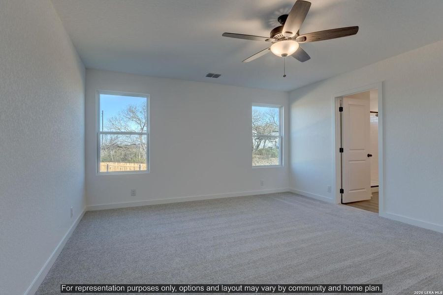 Spacious, unfurnished interior of a new home in Hennersby Hollow, San Antonio (Image 10).