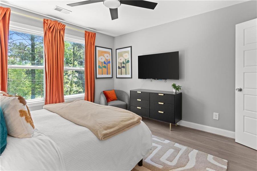 Furnished interior view inside a new home in , Snellville (Image 26).