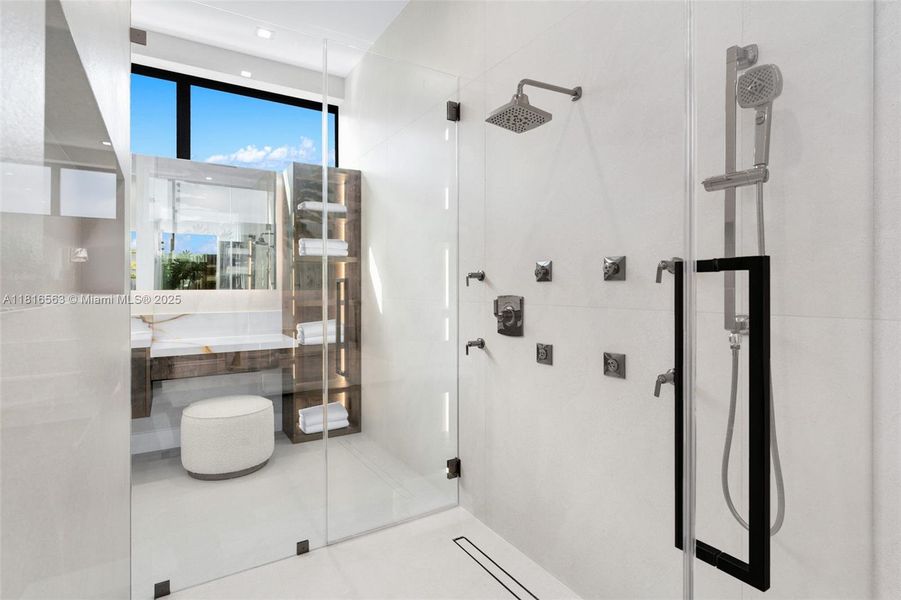 Furnished interior view inside a new home in , Miami (Image 45).