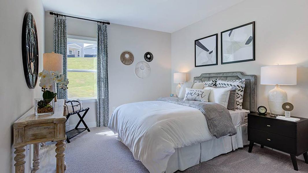 Furnished interior view inside a new home in Bridgeberry, Holly Springs (Image 11).