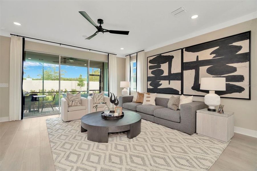 Furnished interior view inside a new home in Primrose at Longleaf, New Port Richey (Image 17).