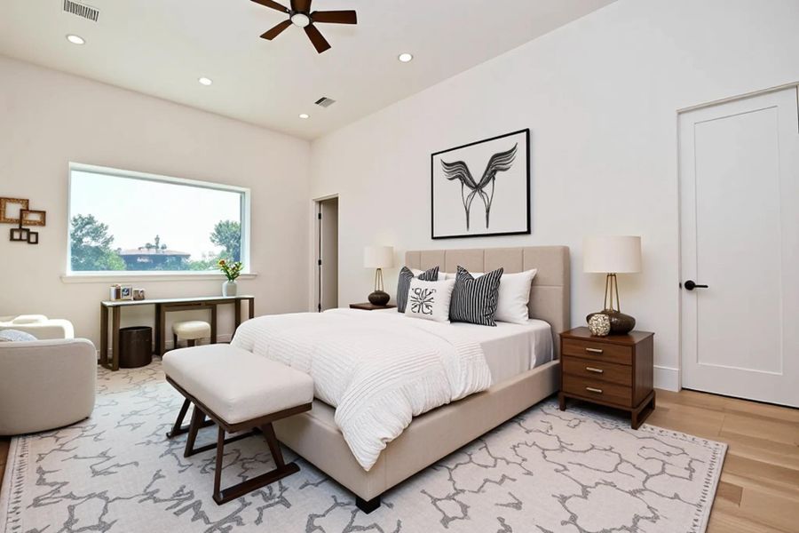 Furnished interior view inside a new home in , Houston (Image 9).