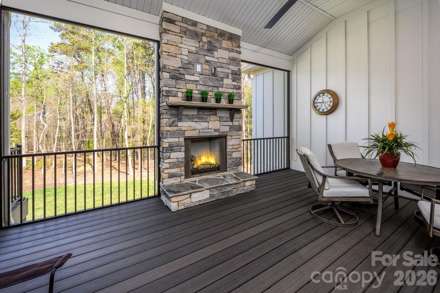 Exterior details and patio area of a home in Irish Creek, Landis (Image 25).