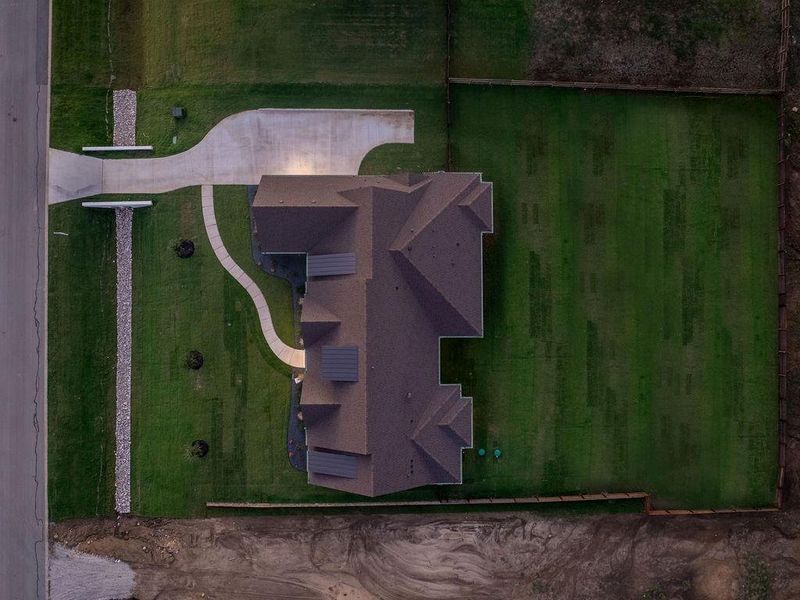 Aerial view of property and surrounding area